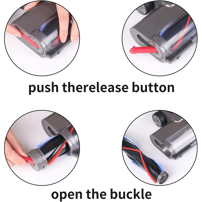 Насадка для пилососа Dyson V7 V8 V10 V11 V15 Kenvor: щітка з LED-підсвічуванням для твердих підлог та паркету