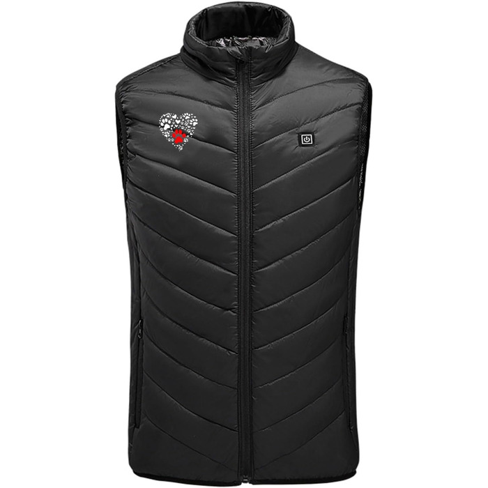 Обогреваемая жилетка для мужчин и женщин, 9 зон обогрева, для активного отдыха, походов, катания на лыжах (XL, черный)