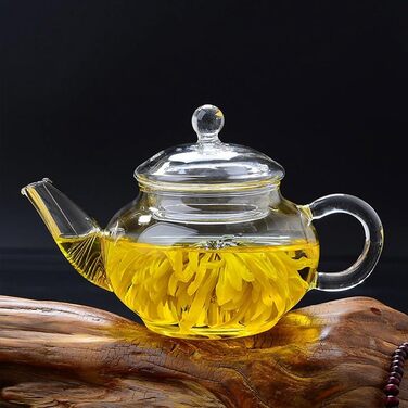 Скляний чайник Teekanne з фільтром для заварювання чаю, термостійке боросилікатне скло, 250 мл, прозорий