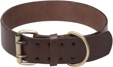 Нашийник для собак з м'якої натуральної шкіри, універсальний розмір M (XL)