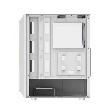 Корпус для комп'ютера darkFlash DK151 LED білий, Midi Tower, 3 RGB вентилятори