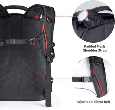 Сумка-рюкзак для камери Beschoi L (44 x 28 x 14 см)