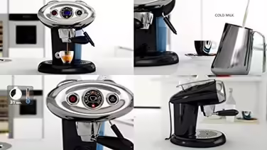 illy Coffee, Coffee Machine for Iperespresso Capsules X7.1 Black