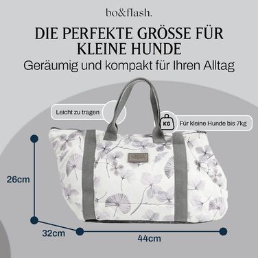 Сумка-переноска для собак Portland Lobna – 44x26x32 – для маленьких собак до 7 кг – комфортна та стильна переноска – миється та екологічна