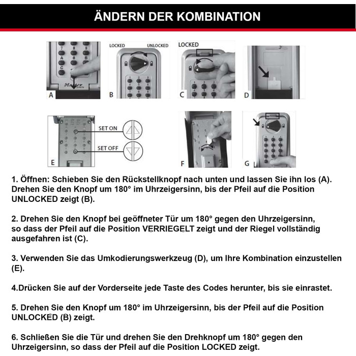 Сейф для ключів Master Lock сертифікований, великий, настінний, зовнішній, 17.3 x 10.3 x 7.5 см, підвищена безпека