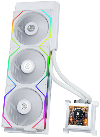 Рідинне охолодження Lian Li Hydroshift LCD Silent 360mm White (360S)