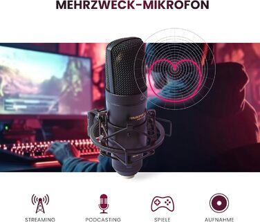 Мarantz Professional MPM-1000U: USB конденсаторний мікрофон з великою мембраною та нирковим характером для подкастів, студії та геймінгу. Комплектується кабелем USB та кріпленням для мікрофона.