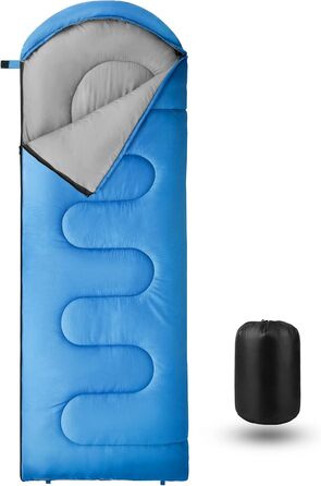 Сплячий мішок Forceatt 4 сезони: зимовий, ковдровий, для кемпінгу, подорожей, фестивалів, 2.4 кг