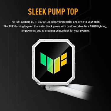 ASUS Prime LC ARGB LCD - водяне охолодження CPU з РК-дисплеєм (2.3 дюйми, помпа Asetek, 3 вентилятори ARGB, сумісність Intel LGA 1851/1700/1200/115X, AMD AM5/AM4)