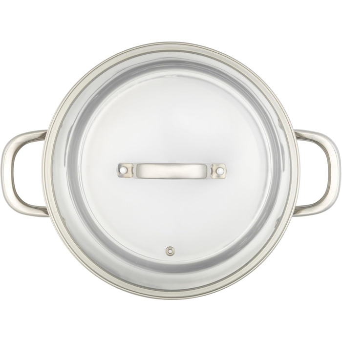 Пароварка Salter Timeless 3-рівнева – 18 см, нержавіюча сталь, 9 літрів, з антипригарним покриттям та скляною кришкою, для індукційних плит