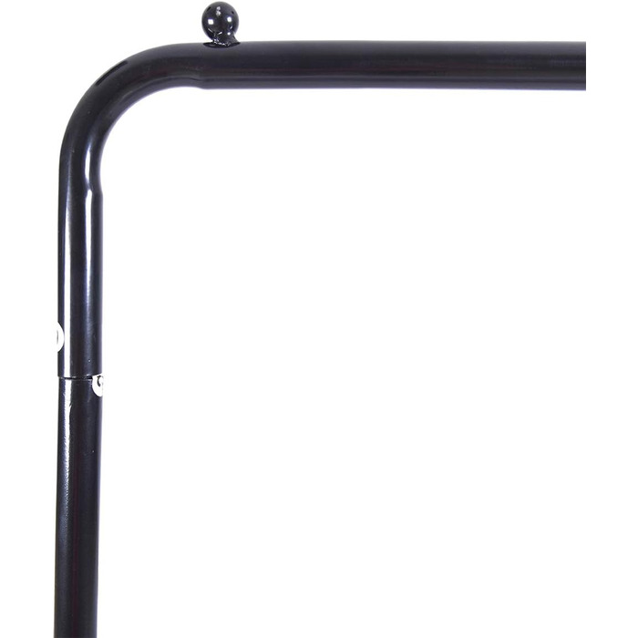 JURMERRY Clothes Rack Metal Clothes Rack Pipe Hanging Clothes Rack Heavy Duty Shelf 2-Tier Metal with Home Office Indoor, Black