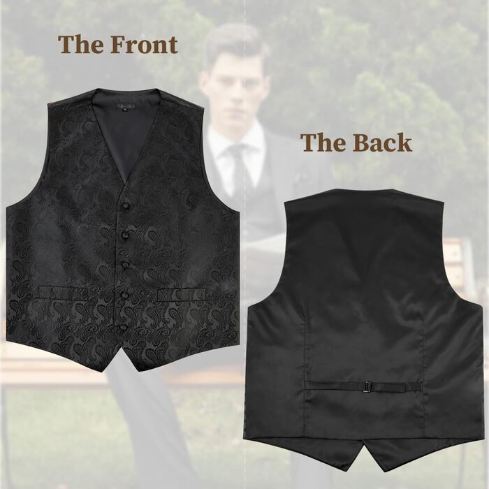 Чоловічий жилет 3шт. Комплект: жилет, краватка, нагрудна хустинка. Пазлі, квіти, жаккард, вінтаж, класика. Розміри M~XL