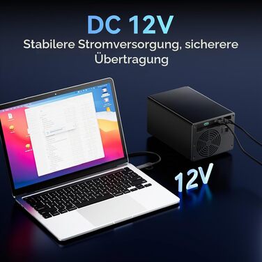 Зовнішній корпус для HDD/SSD CENMATE 803TC Dual Bay, 10Gbps, USB 3.2 (A/C), алюмінієвий з охолодженням для 2.5/3.5 SATA дисків, Hot Swap