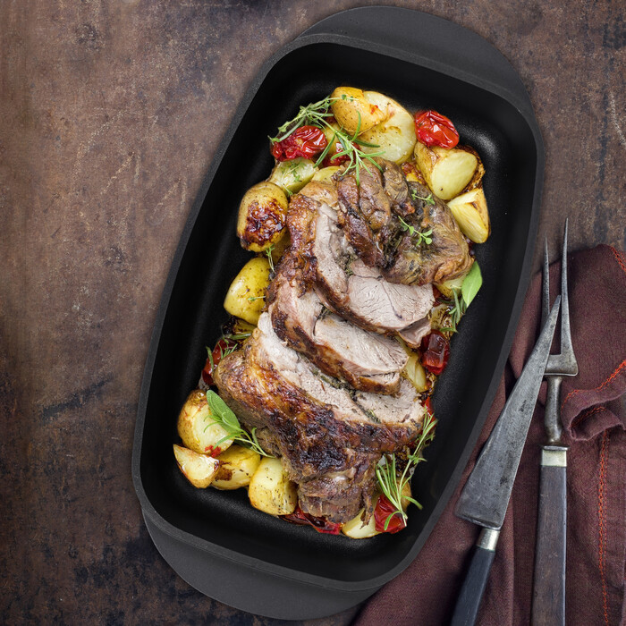 Relaxdays Roasting Pan with Lid