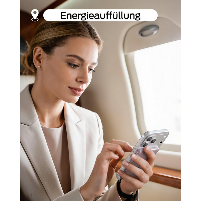 Power Bank Magsafe 5000mAh Рожевий: Бездротовий магнітний акумулятор для iPhone та Samsung Galaxy