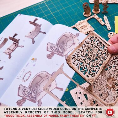 Дерев'яна шкатулка-музика Wood Trick Fairy Theatre з феями, 3D-пазл для дорослих і дітей, конструктор DIY, подарунок на день народження