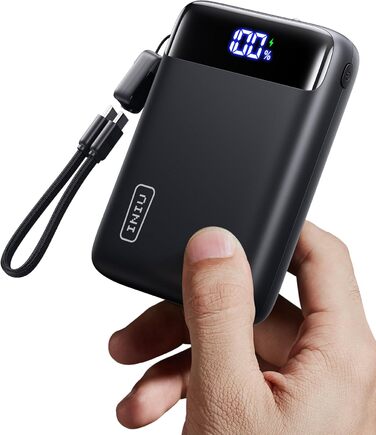 Power Bank INIU 20000mAh з швидкою зарядкою 22.5W, USB-C, для iPhone, Samsung, AirPods, iPad - зовнішній акумулятор для подорожей та кемпінгу