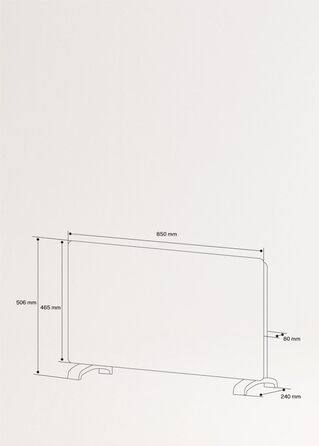 Електричний конвектор CREATE/WARM Crystal 2000W з WiFi, LED-touchscreen, 2 режими (2500W), чорний