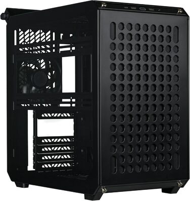 Корпус для ПК Cooler Master Qube 500 Flatpack: ATX, повністю модульний, з 120 мм вентилятором SF-L та вертикальною підсвічуванням для відеокарти, підтримка EATX, 2 x 280 мм радіатори, колір м'ятно-зелений (чорний)