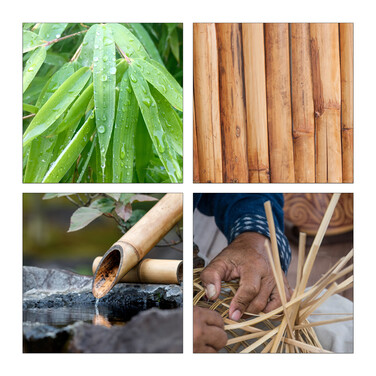 Relaxdays Bamboo Dish Drainer