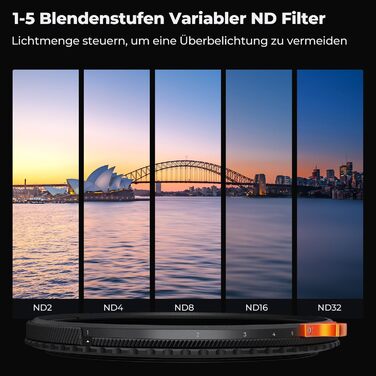 Фільтр K&F Concept Nano-X True Color 58mm 2-в-1 (Поляризаційний & ND2-ND32)