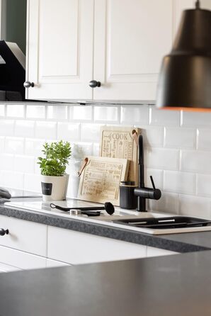 Дозатор для мила WENKO Rotello, 250 мл, з бамбуковими деталями, для мила та засобів для миття посуду, чорний/натуральний