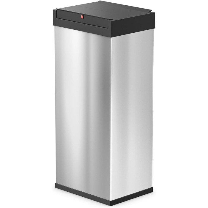 Відро для сміття Hailo Big-Box Swing XL 52 л з кришкою-маятником, сталевий, з кріпленням для мішка, для кухні, німецька якість (нержавіюча сталь)