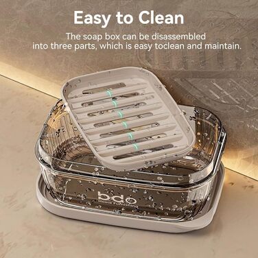 Подорожня мильниця з піддоном для води: мильниця для подорожей, мильниця для ванної кімнати, мильниця для миття рук