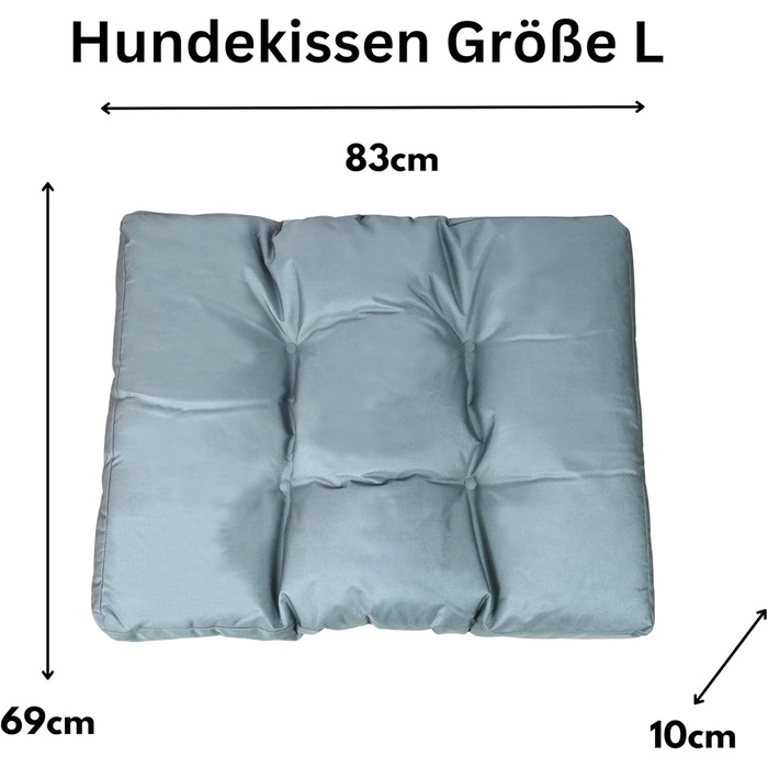 Лежанка для собак Frosal: водонепроникна, миється, розміри M, L, XL (L - 83x69 см)