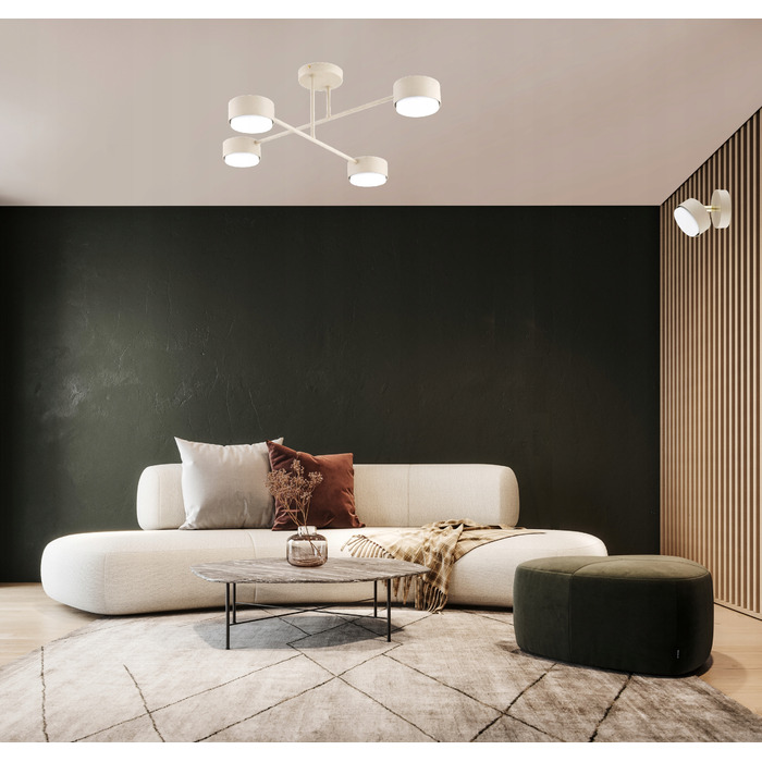 Підвісна люстра Elko-Lighting Mono Ecru 4 точки світла GX53