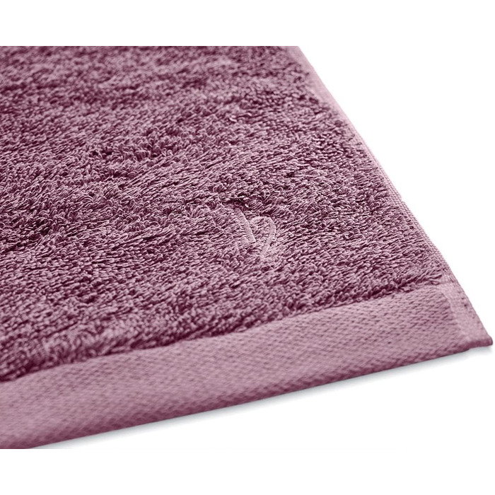 Herzbach Home Towel Set 100% Cotton - Soft & Absorbent - Malve