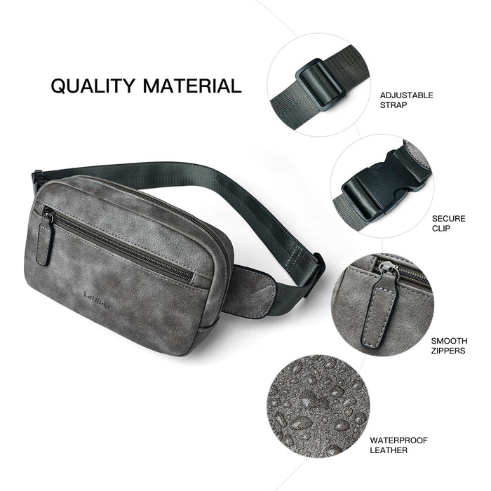 Гірчична поясна сумка-феня для чоловіків та жінок. Водонепроникна сумка на пояс для активного відпочинку, фестивалів та повсякденного використання.