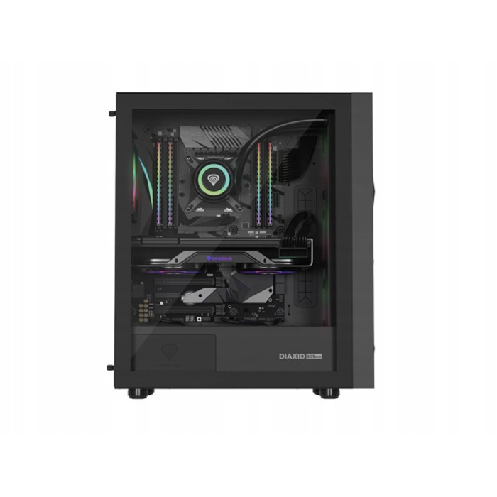 Корпус для комп'ютера Genesis Diaxid 605 ARGB Midi Tower ATX, вікно, чорний