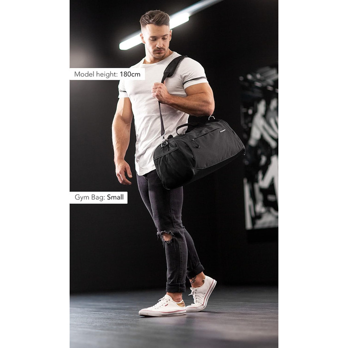 Fitgriff® Sports Bag & Duffel Bag for Men and Women - with Shoe Compartment & Wet Compartment - Bag for Sports, Fitness & Travel - Training Bag, Gym Bag