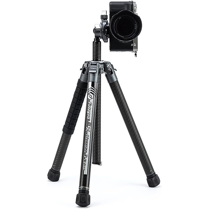 Штатив Fotopro X-Aircross 3 Lite з кульовою головкою, з вуглецевого волокна, висувний, для подорожей (сірий)