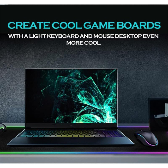 MU Gaming Mousepad RGB, XXL, 800x300mm: килимок для миші геймерський, RGB підсвічування, чорний