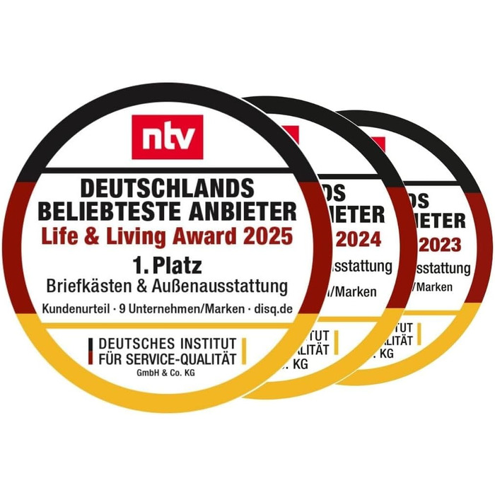Поштовий ящик Metzler® з газетницею та іменним шильдиком з нержавіючої сталі V2A, стійкий до корозії, сучасний дизайн, 10 років гарантії на запчастини, монтаж та аксесуари Siebert (з оглядовим вікном, колір за RAL)