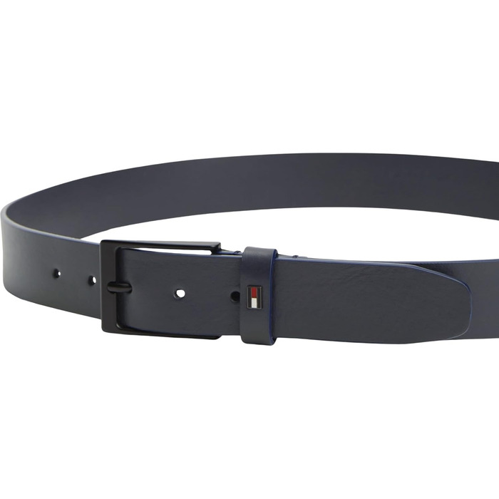 Чоловічий шкіряний ремінь Tommy Hilfiger Layton 3.5 (Space Blue), розмір 90