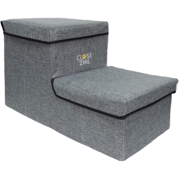 Сходинки для домашніх тварин CLOSE2ME PetStair Deluxe з місцем для зберігання, двоступеневі