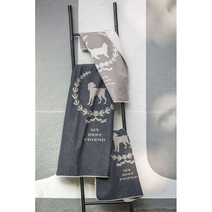 Деко для собак David Fussenegger mybest Friend сірого кольору 70/90