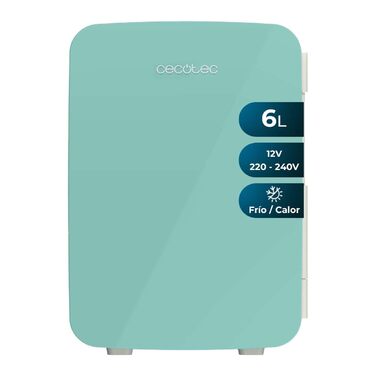 Міні-холодильник Cecotec Bolero MiniCooling Bahamas Mint 6л, 12V/220V, для авто та кемпінгу, охолодження/нагрівання