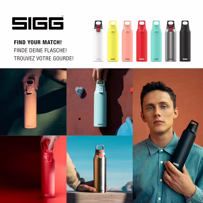 SIGG - Insulated Drinking Bottle - Thermos Flask Hot & Cold One - With Tea Strainer - Leak-proof - BPA-free - 18/8 Stainless Steel - 0.55 L