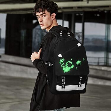 Шкільний рюкзак для хлопчика-підлітка з принтом 