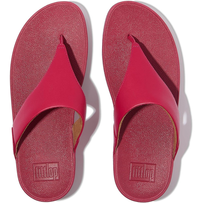 Сандалі жіночі Fitflop Lulu з шкіри, червоно-ягідного кольору, розмір 38 EU