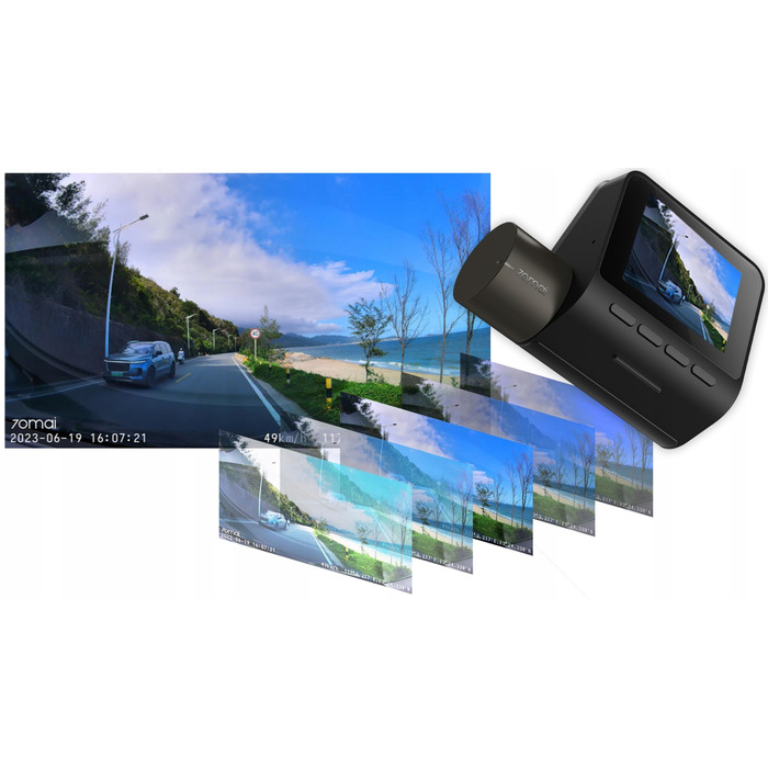 Автомобільний відеореєстратор 70mai A200 HDR Full HD 130° Wi-Fi + задня камера RC11