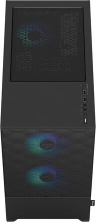 Корпус для ПК Fractal Design Pop Mini Air RGB Black з темперованим склом та сіткою Honeycomb Mesh – 3 RGB вентилятори, підтримка mATX