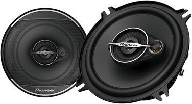 Автомобільні коаксіальні динаміки Pioneer TS-A1371F 13 см, 3-смугові, 2 шт, 300 Вт, потужний звук, висока чутливість, монтажна глибина 54 мм, отвір 121 мм, з ґратами