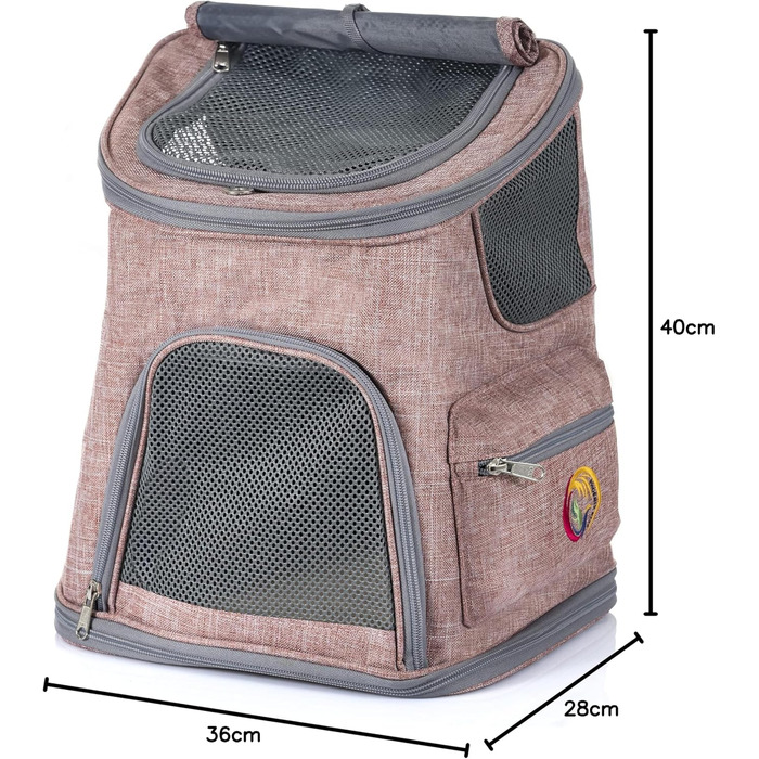 Рюкзак для тварин ROSA: переноска для собак та котів, рюкзак-переноска, зручний та дихаючий