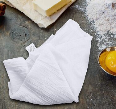 SIMPLI-MAGIC Dish Towels Mehlsack Handtücher, Kitchen Towels, Dishcloths, Cotton, White/Opulent Garden, 24