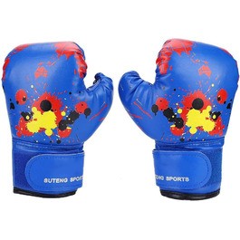 VGEBY1 Children's Boxing Gloves, PU Kids Sparring Punching Training Gloves Fighting Gloves for 2-11 Years Old (Blue) Sports Equipment for Kids